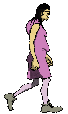 Animated virgin walk